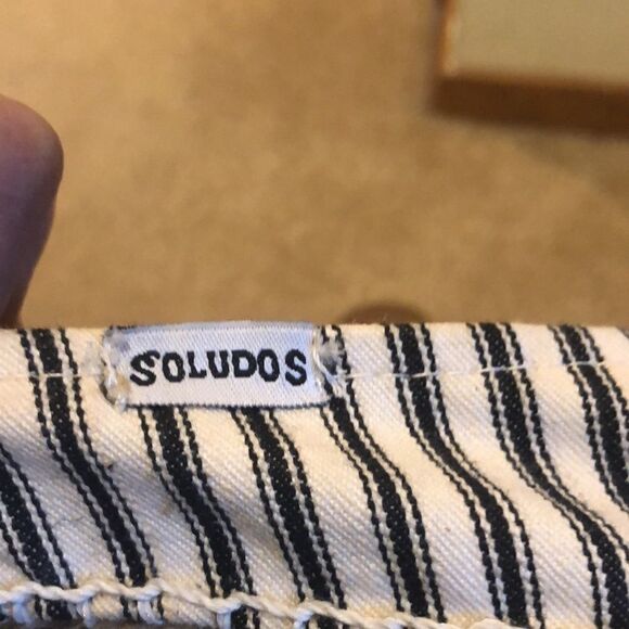 Soludos black and white stripped flats - Picture 9 of 9